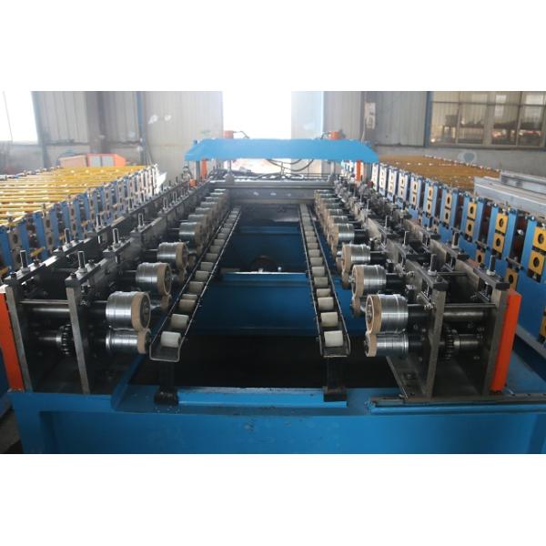 Ribs Metal Wall Panel Making Machine / Roof Sheet Side Adjustable Machine
