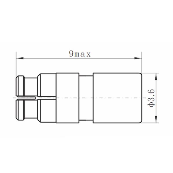 терминатор 40GHz 50Ohm балластной нагрузки SMP коаксилового разъема 0.5watt RF
