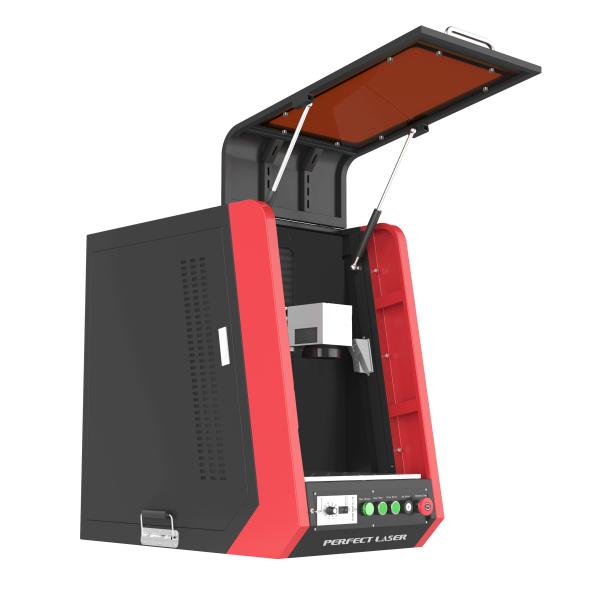 Máquina de marcação a laser facial de 9 mm 30 W 50 W de intensidade de luz com tampa fechada