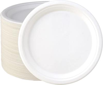 Oil Proof Kraft Paper Plate Tray Disposable For Supermarket Food Packaging