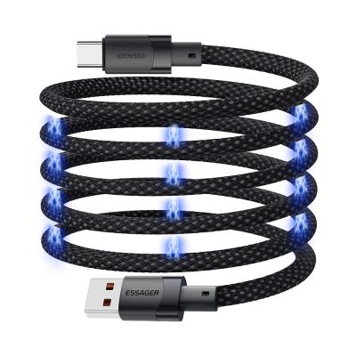 TPE USB A To USB C Magnetic Data Cable 100W 1m ESSAGER ES-X53 Series