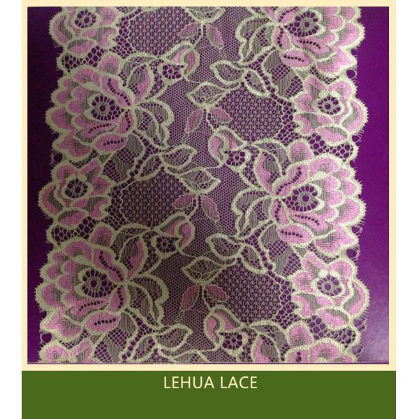 Hot Selling and nice quality Nylon Spandex Stretchy Brazil Lace from lehua China