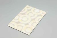 Light Yellow Doughnuts Marble Aluminum Composite Panel 1220MM 4mm Acm Panel