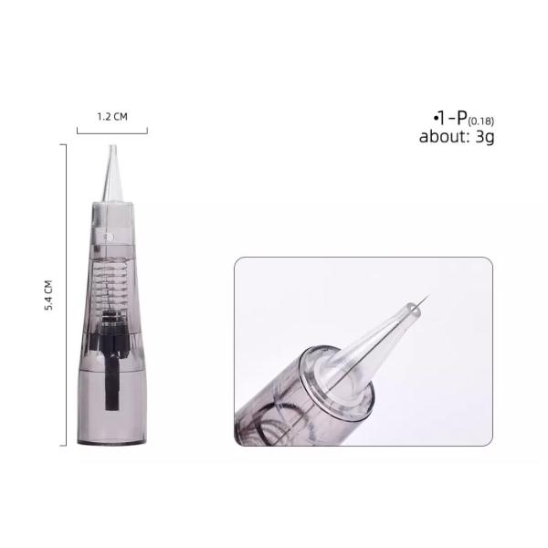 Agulhas plásticas de aço inoxidável do cartucho da tatuagem de 0.25mm 3RS 5RS 7RS