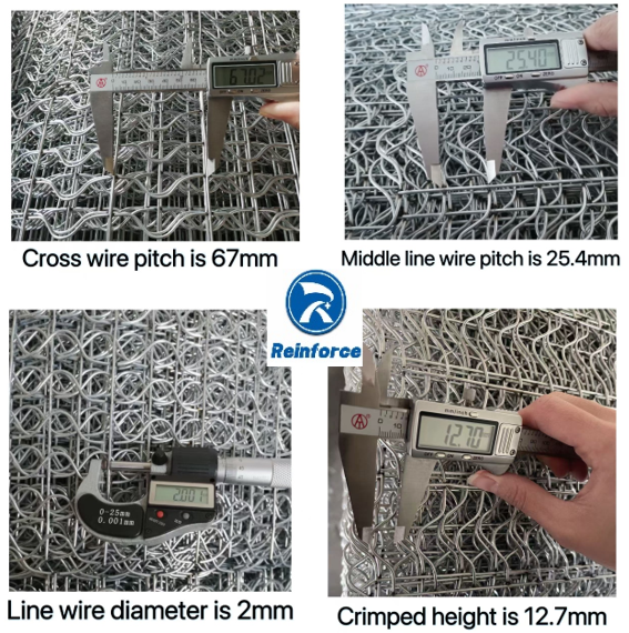 Zinc-Coated Q 235 Concrete Weight Coating Mesh