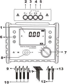 XHDJ706 Digital Earth Resistance Soil Resistivity Tester Ground Resistance Tester