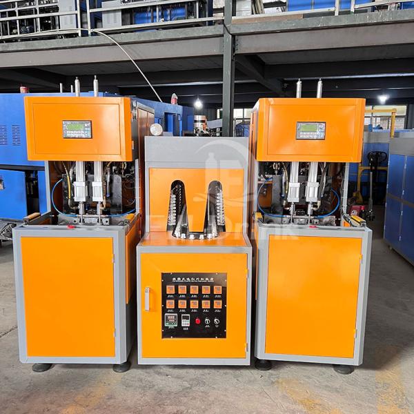 2 Station Semi Automatic PET Blow Moulding Machine Semi Auto Bottle Blower