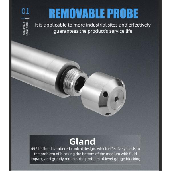 Zhejiang Full SS Hydrostatic Pressure Transmitter 0.5%Fs for High Temperature Pressure