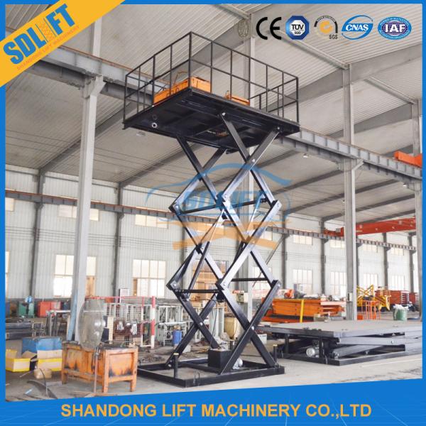 Stable And Safe Stationary Hydraulic Scissor Lift For Cargo Warehouse Scissor Lift Table