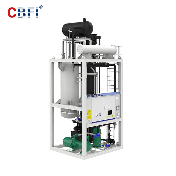 Stainless Steel SUS304 Integral Ice Tube Machine Italy Castal Valves South Korea LG Components.