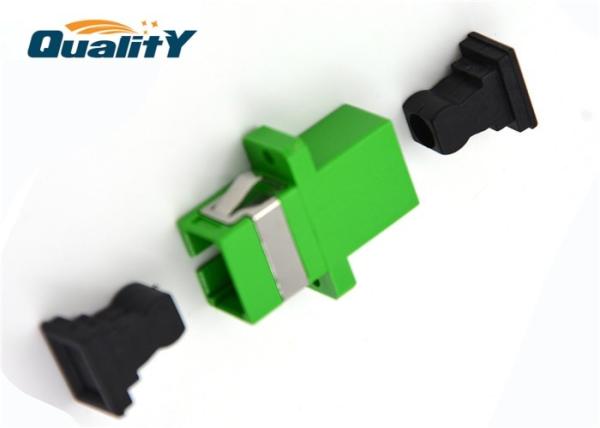 QADSC-APC SC APC To SC APC Green Fiber Optical Adapter / Fiber Coupler 1 Year Warranty