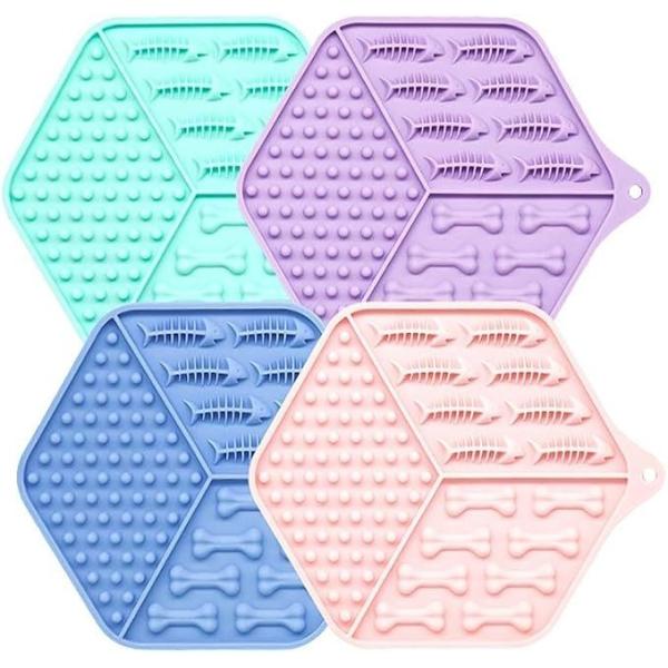 Item Type Pet Slow Feeder Mat Customized Licking Pad for Dogs and Cats Silicone