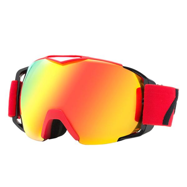 TPU Frame Magnetic Ski Goggles With Colorful Interchange Lens Outdoor