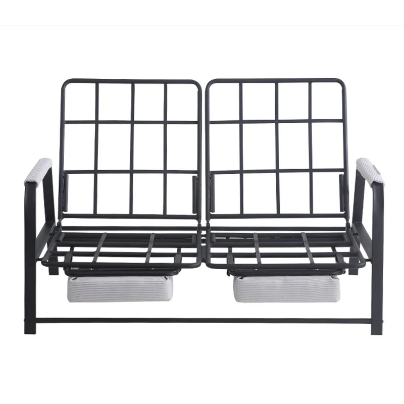 Japanese Two-seater Sofa Chair for Sitting and Lying on, Corduroy Fabric Bed