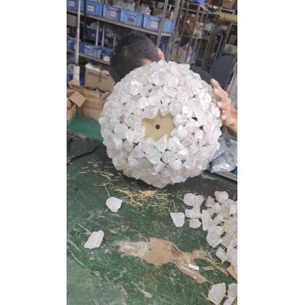 Diseño contemporáneo de la isla de la cocina lámpara colgante de bolas pequeña decoración de roca natural lámpara de candelabros