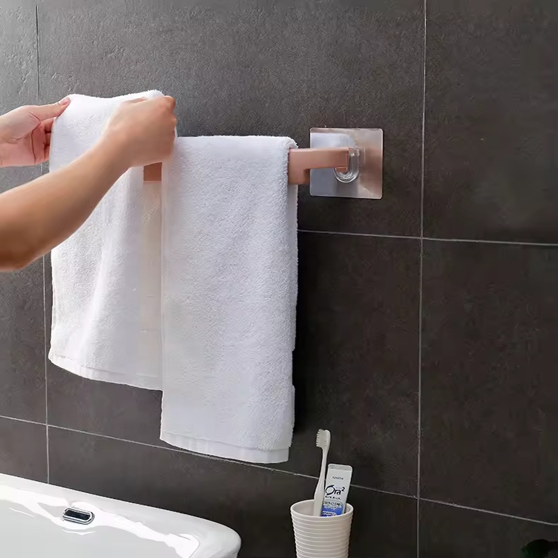 High Quality Factory OEM Wall Mounted Shelf Floating No Drilling Towel Organize Rack for Bathroom