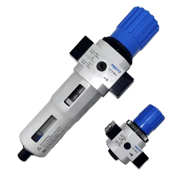 Industrial Dust Filter FESTO LF-3/4-D-MAXI-A 40μm Manual Drain Anti-Corrosion Zinc Alloy Structure