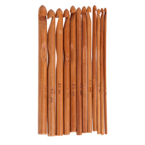 Eco-Friendly Bamboo Crochet Hooks Durable & Comfortable for Hand Knitting