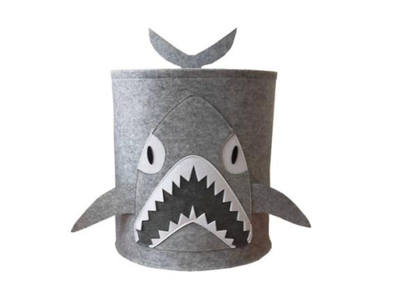Washable 14X14X14 3mm Shark Felt Baskets With Carry Handles