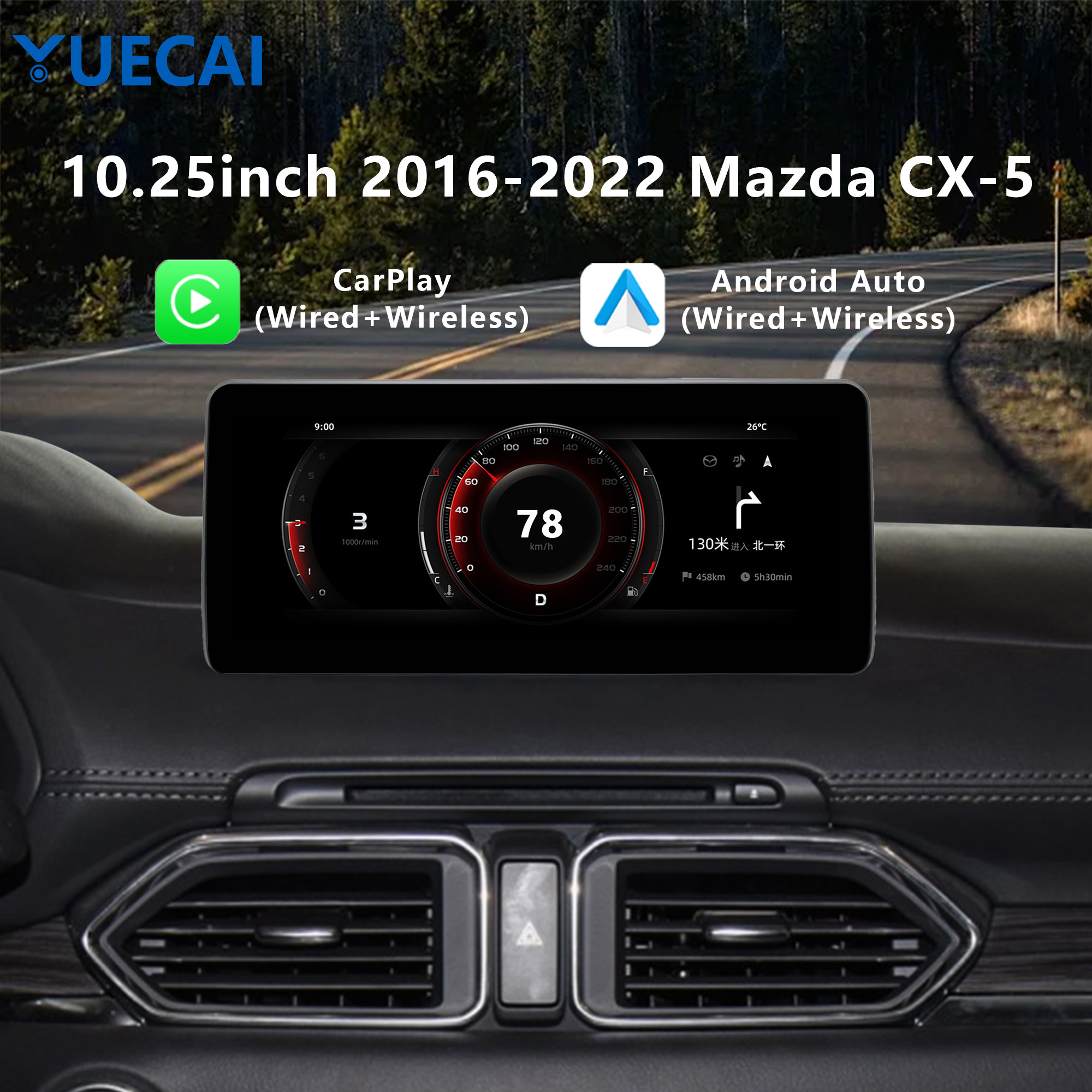 2016-2022 CX-5 Mazda Android Главный блок 1280*720 4G WIFI Интернет Android 10