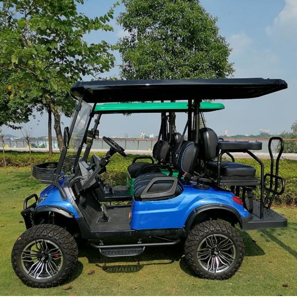 Электрическая коляска для гольфа для 4 человек 4 колеса дисковое торможение мини 10 дюймов дисплей 14 дюймов