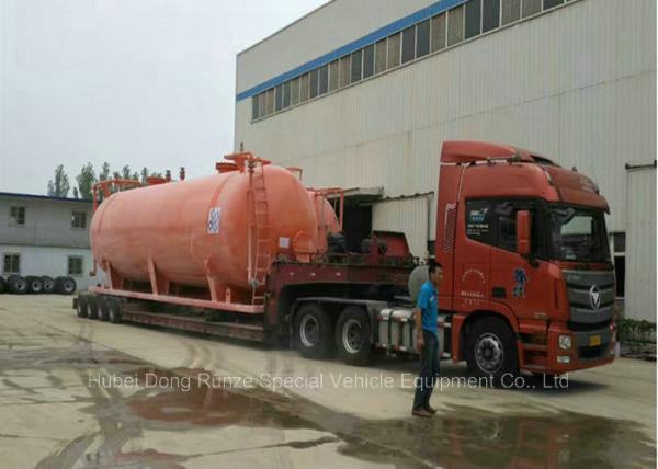 80000Liters Hydrochloric Acid Storage Tank Skid Mounted For Storage / Transport