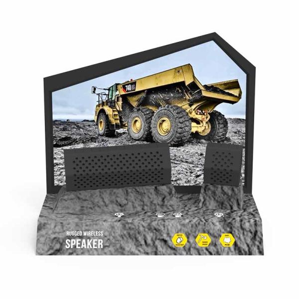 Wireless Bluetooth Speaker Display Stand Rack With LED Light Customized