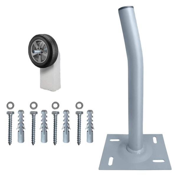 Single-side Bracket Heavy Duty Garage Tire Storage Rack Wall Mountable 4 pcs/set
