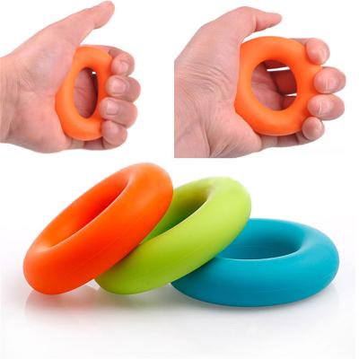 Silicone Rubber Portable Strength Hand Grip Gripping Ring Carpal Expander Finger Trainer Gripper