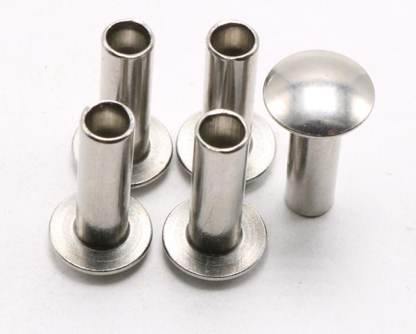 Stainless Steel Semi Tubular Rivet Round Head Hollow End For Brake Lining