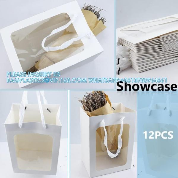 Bags With Window 10x7x5 Gift Bags For Mother'S Day Proposal Candy Gift, Festival Gift Packaging
