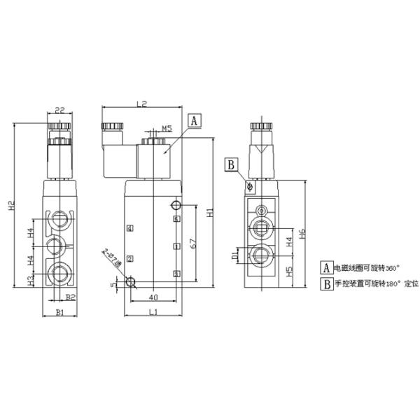 Клапаны соленоида клапана тигра уплотнения NBR пневматические, внутренний эксплуатируемый пилот
