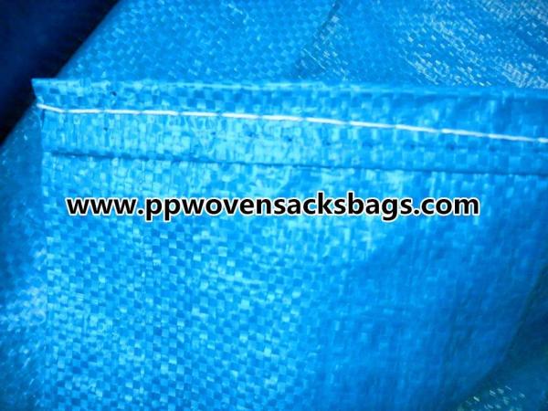 Durable Blue PP Woven Bags for Packing Chemicals / Industrial Polypropylene Sacks