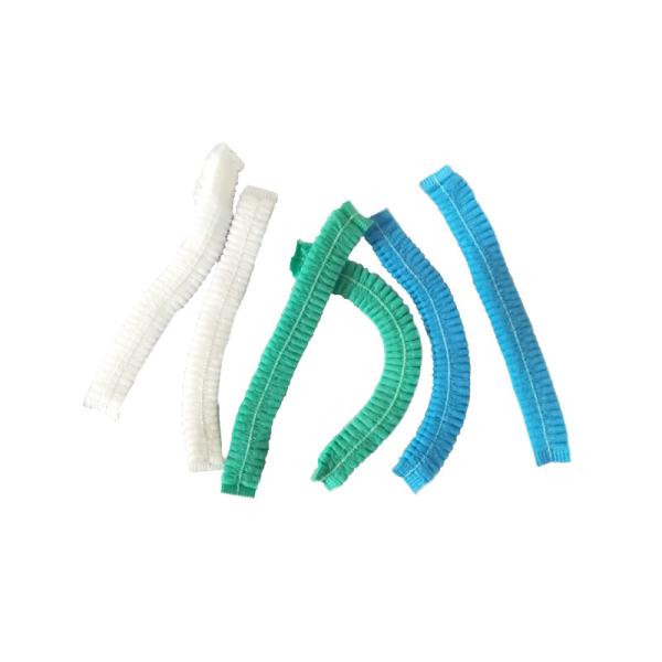 Surgical Disposable Head Cap , Non Woven Mob Hats With Clip Back 182119
