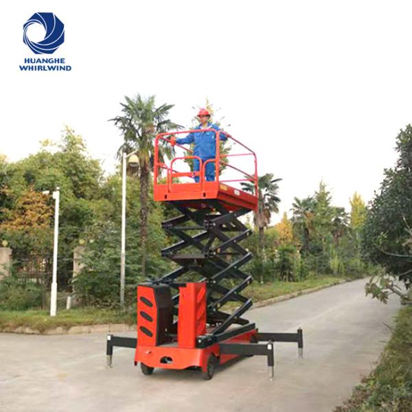 2 a construção da pessoa 6m Scissor o elevador elétrico do homem de Obile do elevador