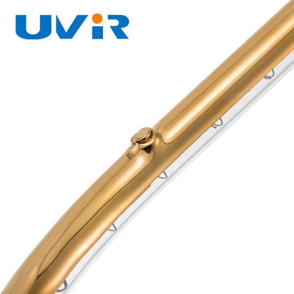 Tuyau de chauffage infrarouge 3D plaqué doré 150-6000W
