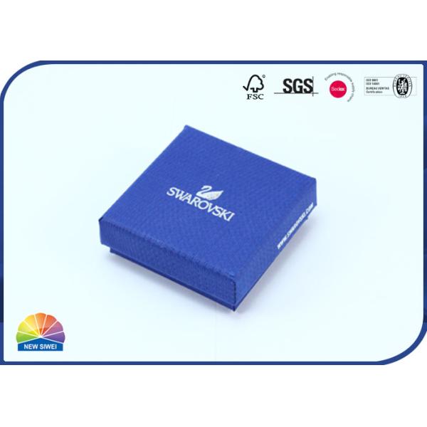 Custom Made Logo Foil Stamping Jewelry Paper Gift Box with Lid