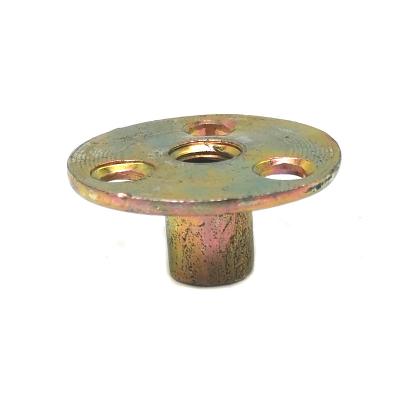 Carbon Steel Size Zinc Plated Round Base T Nut Brad Hole Tee Nut