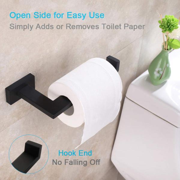 Single Matte Toilet Roll Storage Holder Stainless Steel Toilet Roll Holder