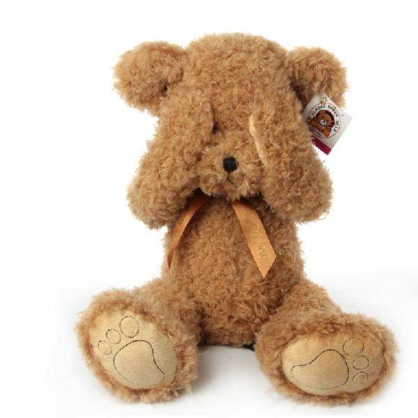 Manufacturer AOZ free Plush stuffed bare bear shy teddy bear