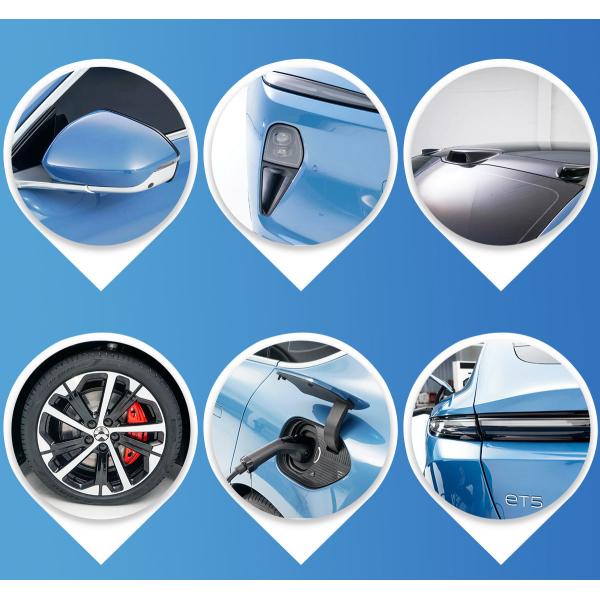 gauche de NIO ET5 de voitures électriques de la haute performance 200km/h orientant les berlines électriques de luxe