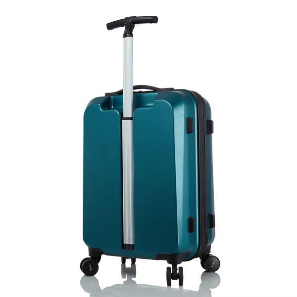 Estilo sencillo Diseñador personalizado Viajes de lado duro maletas ligeras de tira única correa de cremallera comprobada Carry on Trolley Case equipaje de PC