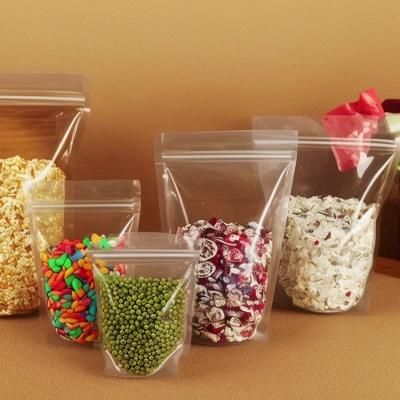 High-Gloss Transparent Stand-Up Pouch Finished Bags with Customizable Specifications in Large Stock