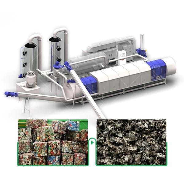 800-1500 kg/h Máquina de decoração de tintas UBC / Forno de remoção de tintas de latas de alumínio