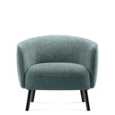 Sturdy Legs Soft Upholstery Armchair Office Sofa Single Seater Contemporary Style