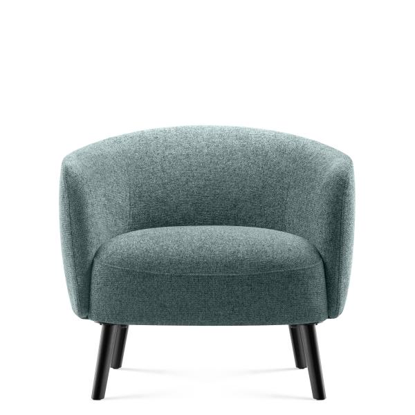 Sturdy Legs Soft Upholstery Armchair Office Sofa Single Seater Contemporary Style