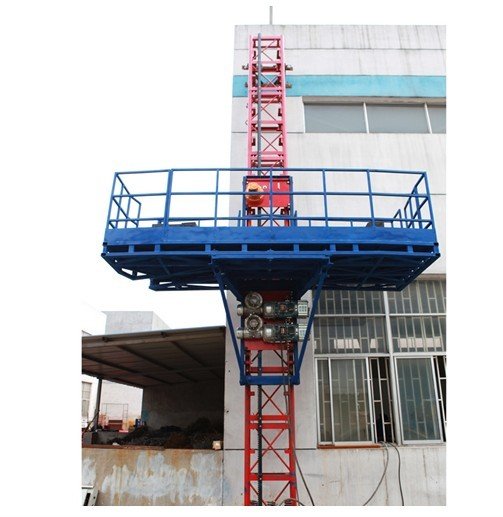 Building Cleaning Mast Climbing Aerial Work Platform Lifting Electric 1000kg