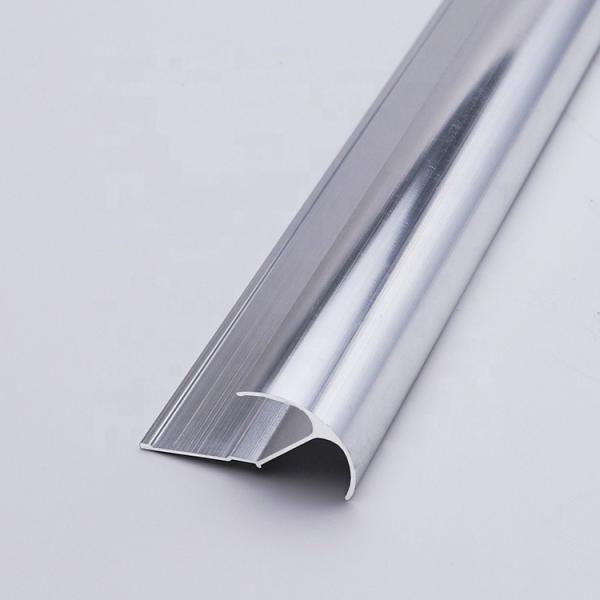 6mm Aluminium Brushed Chrome Tile Trim Electrophoresis
