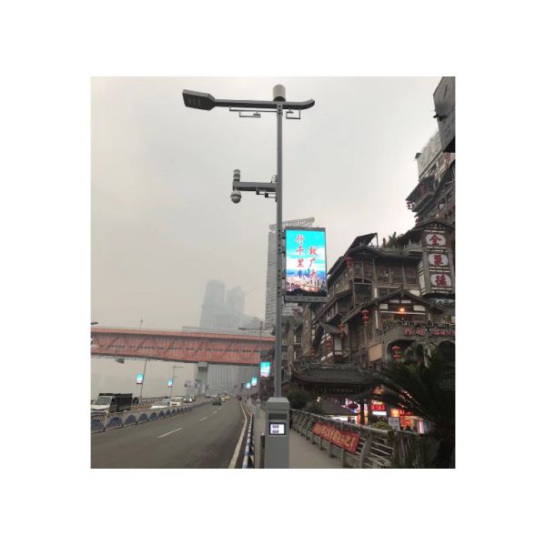 P3.84 Outdoor Led Advertising Board Screen Street Lights Display
