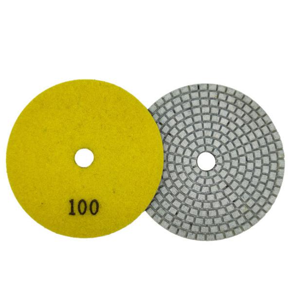 Pedra molhada Diamond Resin Polishing Pads da telha do granito do mármore de 4 polegadas 3mm